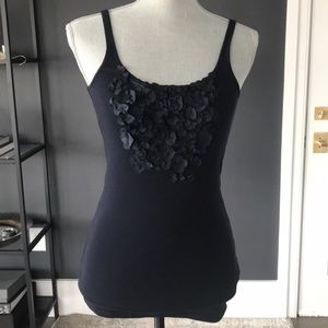 J.Crew navy petal tank top